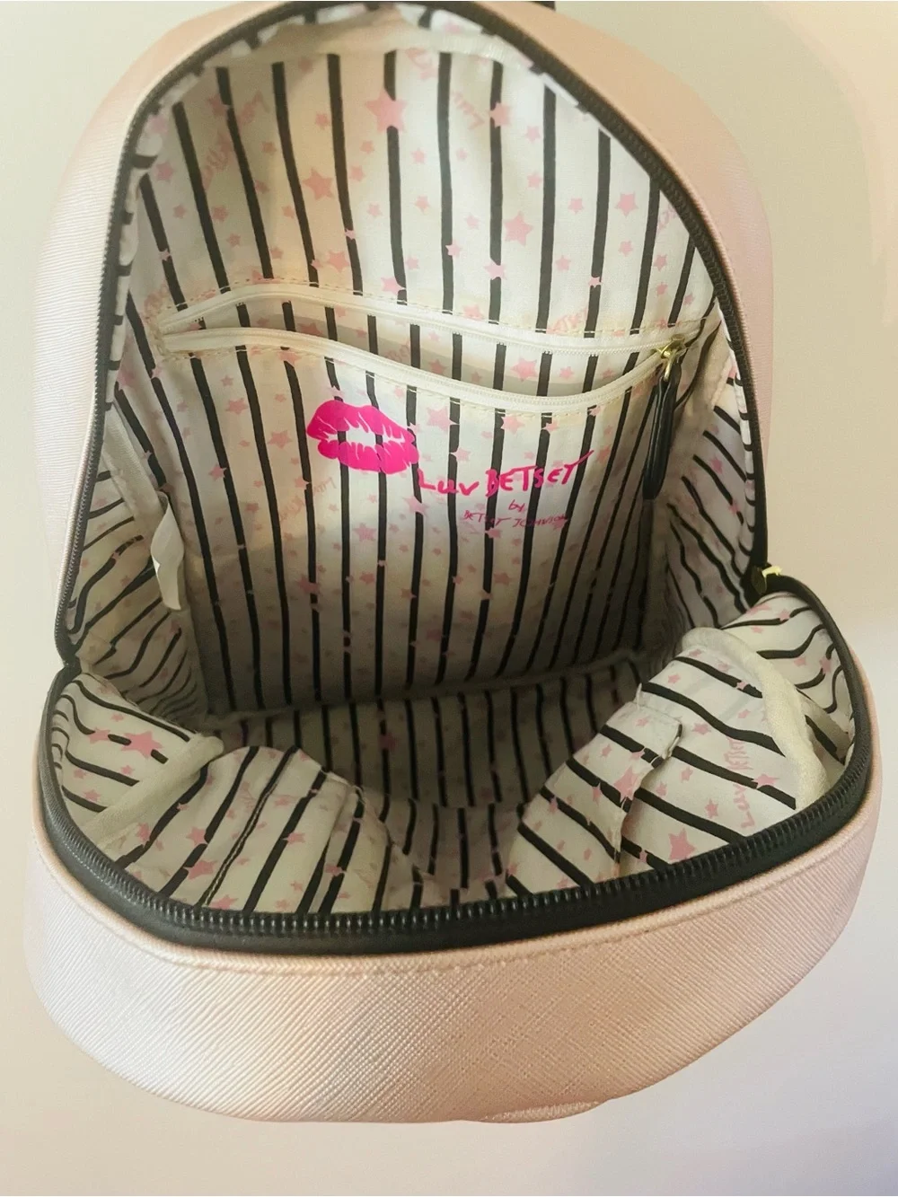 Betsey Johnson sequin backpack/purse